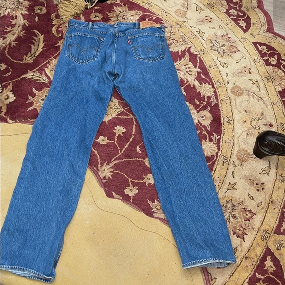Levi’s 501 Button Fly Jeans Men’s 38x38 Straight Leg Medium Wash Classic Denin - Picture 8 of 8